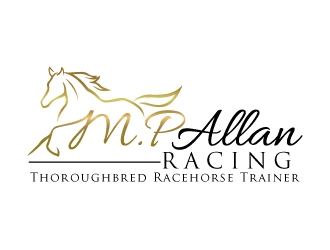 M.P Allan Racing logo design by invento