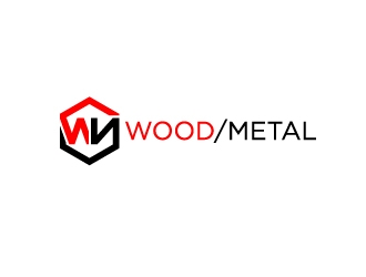 WN Wood/Metal logo design by GRB Studio
