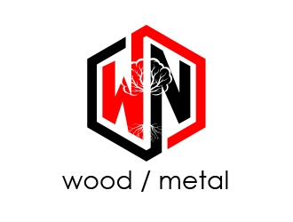 WN Wood/Metal logo design by MarkindDesign