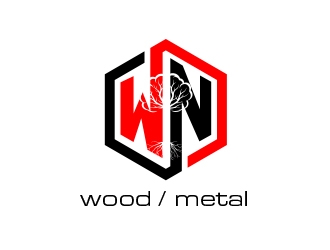 WN Wood/Metal logo design by MarkindDesign