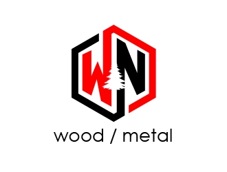 WN Wood/Metal logo design by MarkindDesign