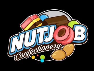 Nutjob Confectionery logo design by veron