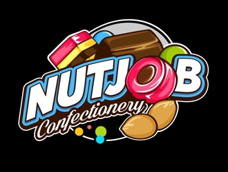 Nutjob Confectionery logo design by veron