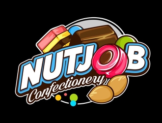 Nutjob Confectionery logo design by veron