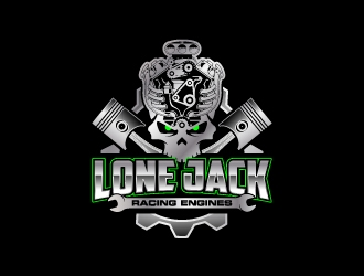 Lone Jack Racing Engines  logo design by jaize