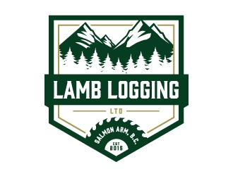 Lamb Logging Ltd. logo design by Kewin
