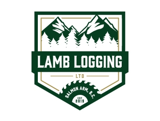 Lamb Logging Ltd. logo design by Kewin