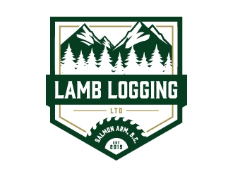 Lamb Logging Ltd. logo design by Kewin