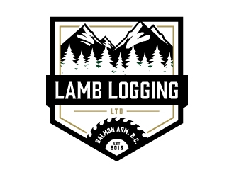 Lamb Logging Ltd. logo design by Kewin