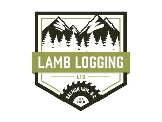 Lamb Logging Ltd. logo design by Kewin