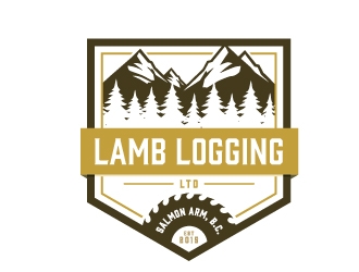 Lamb Logging Ltd. logo design by Kewin