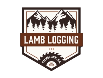 Lamb Logging Ltd. logo design by Kewin