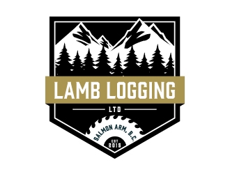 Lamb Logging Ltd. logo design by Kewin