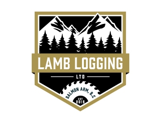 Lamb Logging Ltd. logo design by Kewin