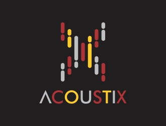 Acoustix logo design by rokenrol
