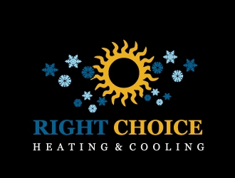 Right Choice Heating & Cooling logo design by samuraiXcreations