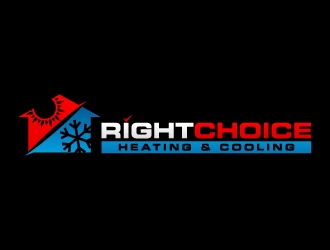 Right Choice Heating & Cooling logo design by jaize