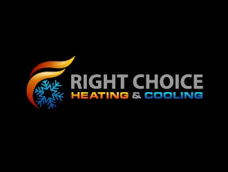 Right Choice Heating & Cooling logo design by daywalker