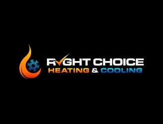 Right Choice Heating & Cooling logo design by daywalker
