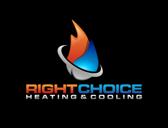 Right Choice Heating & Cooling logo design by imagine
