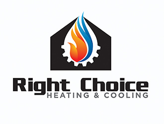 Right Choice Heating & Cooling logo design by Suvendu