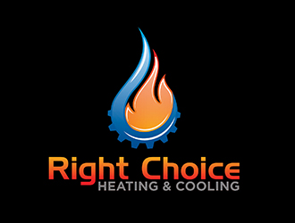 Right Choice Heating & Cooling logo design by Suvendu
