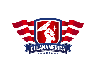 CleanAmerica Inc. logo design by shadowfax