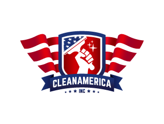CleanAmerica Inc. logo design by shadowfax