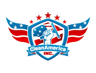 CleanAmerica Inc. logo design by jaize