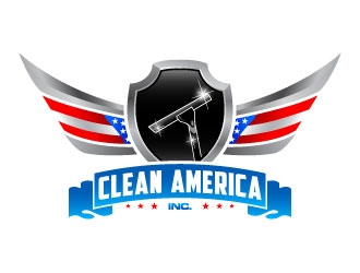 CleanAmerica Inc. logo design by daywalker