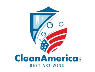 CleanAmerica Inc. logo design by LogoInvent