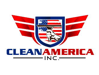 CleanAmerica Inc. logo design by THOR_