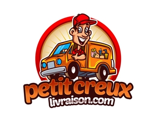 www.petitcreuxlivraison.com logo design by DreamLogoDesign