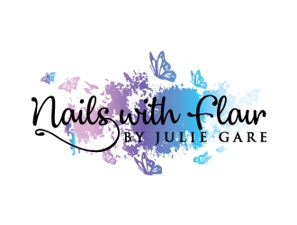 Nails with Flair by Julie Gare logo design by shere