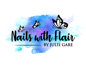 Nails with Flair by Julie Gare logo design by torresace