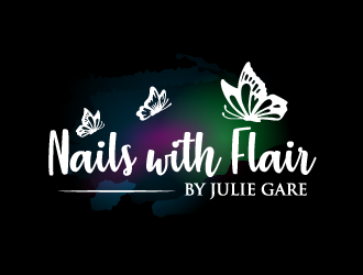 Nails with Flair by Julie Gare logo design by torresace