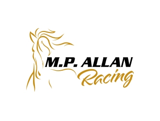 M.P Allan Racing logo design by MarkindDesign