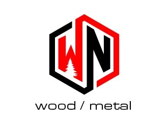 WN Wood/Metal logo design by MarkindDesign