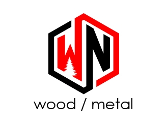 WN Wood/Metal logo design by MarkindDesign