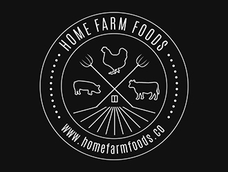 Home Farm Foods logo design by XyloParadise
