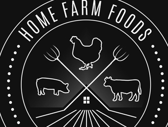 Home Farm Foods logo design by XyloParadise