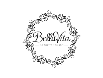 Bella Vita Beauty Salon logo design by hole