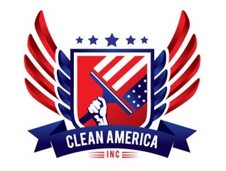 CleanAmerica Inc. logo design by shere