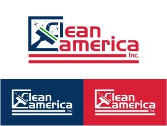 CleanAmerica Inc. logo design by 48art