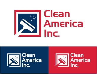CleanAmerica Inc. logo design by 48art