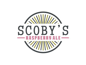 Scobys Raspberry Ale logo design by bricton