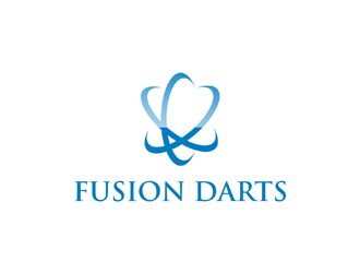 Fusion Darts logo design by EkoBooM