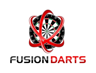 Fusion Darts logo design by nexgen
