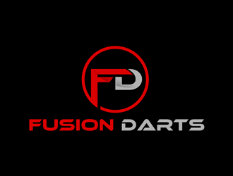 Fusion Darts logo design by alby