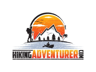 hikingadventurer.com or hiking adventurer logo design by JJlcool
